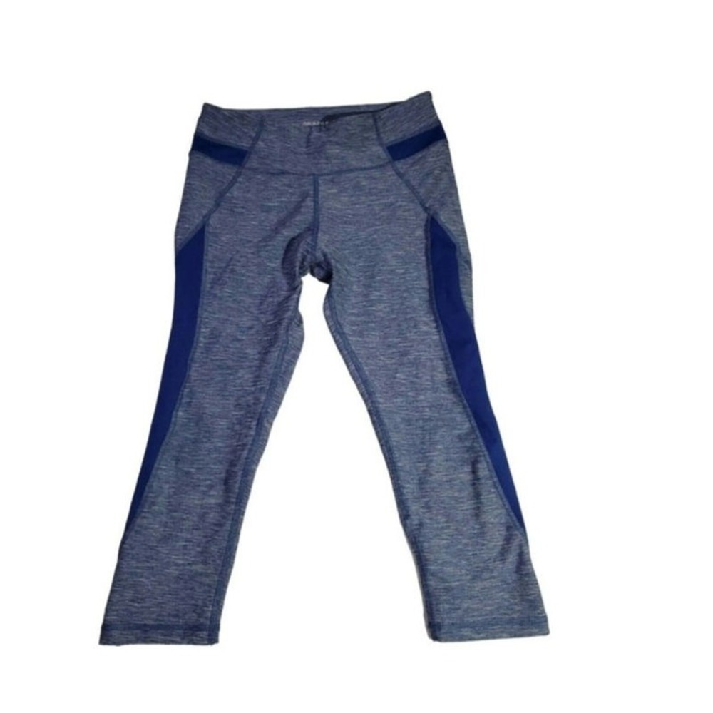 Marika‎ Sport Capri Size S Womens Blue Mid Rise Athletic Bottoms Yoga Running